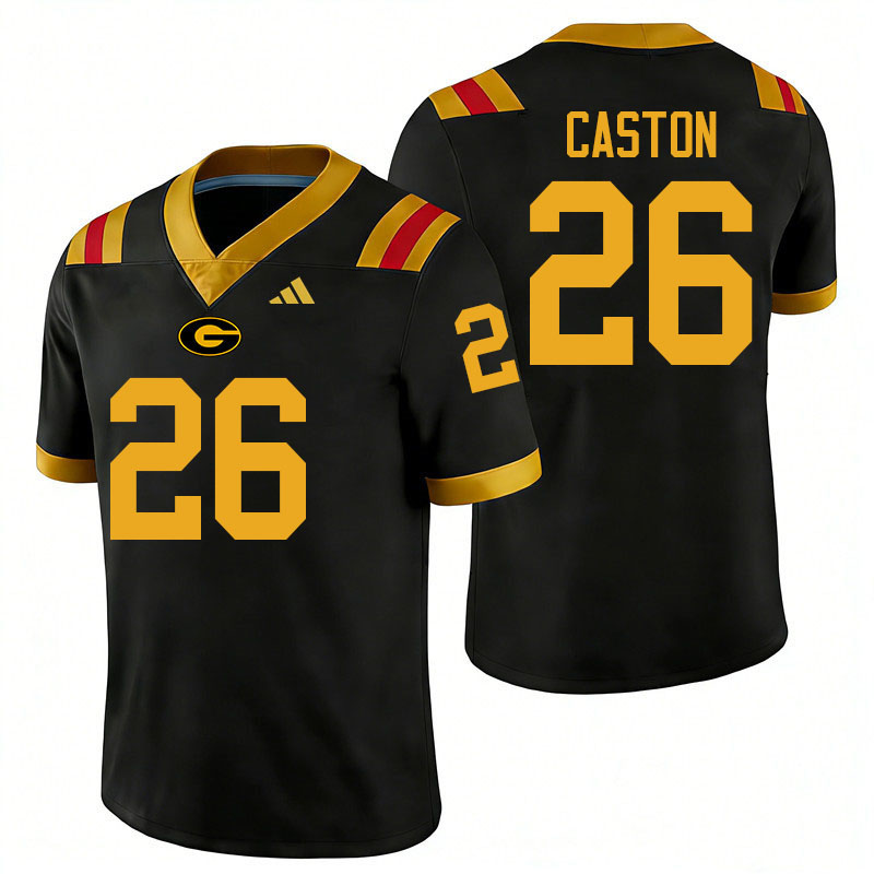 Grambling State Tigers #26 Cisco Caston College Football Jerseys,Uniforms-Black